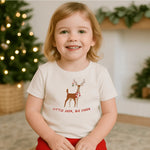 Finn Emma Toddler Graphic Tee Little Deer Big Cheer 100 Percent Organic Cotton Festive Gift Idea Finn + Emma 