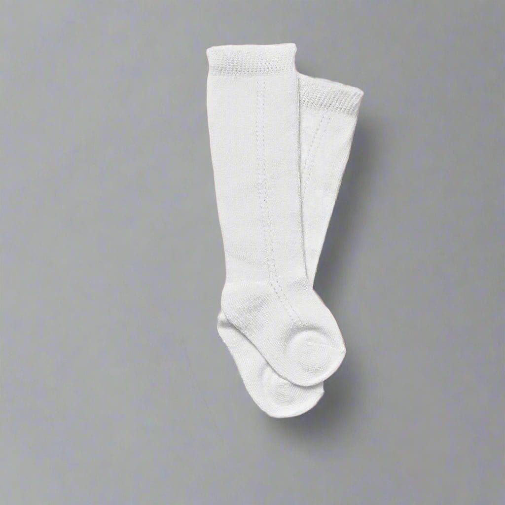 Little Love Bug Co. LLB eyelet knee high socks (2 pairs).