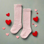 Little Love Bug Co. LLB Eyelet Knee High Socks (2 pairs in each order) - 