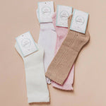 Little Love Bug Co. LLB Eyelet Knee High Socks (2 pairs in each order) - 