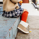 Little Love Bug Co. LLB lace top knee high baby socks.