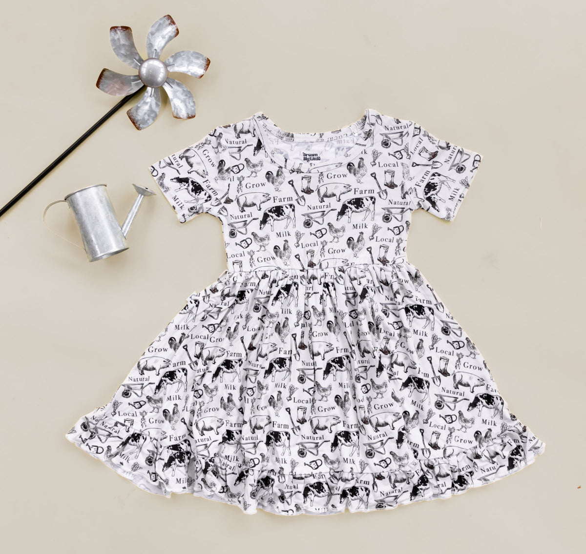 DREAM BIG LITTLE CO LOCALLY GROWN DREAM RUFFLE DRESSEveretts Place
