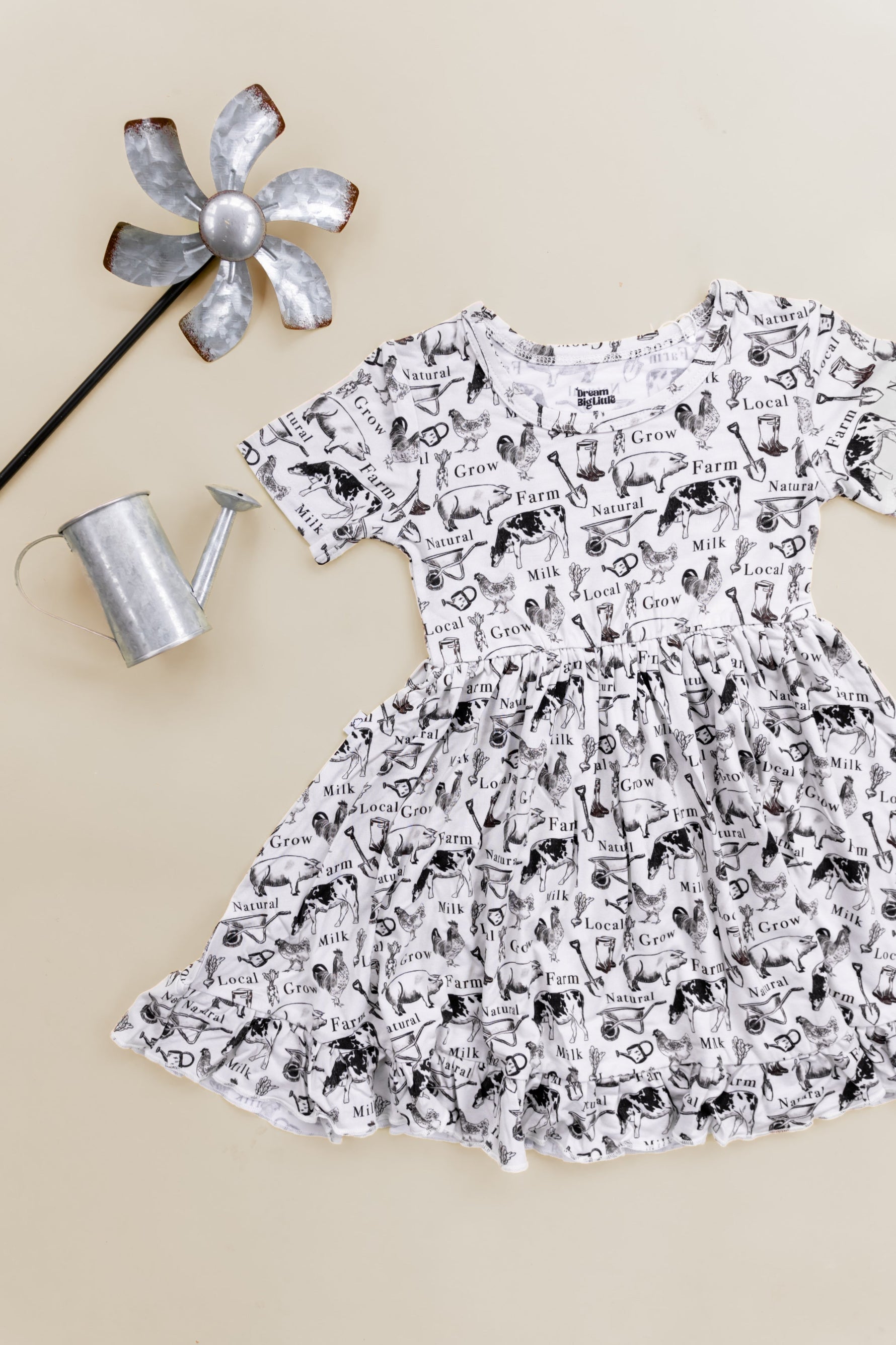 DREAM BIG LITTLE CO LOCALLY GROWN DREAM RUFFLE DRESSEveretts Place