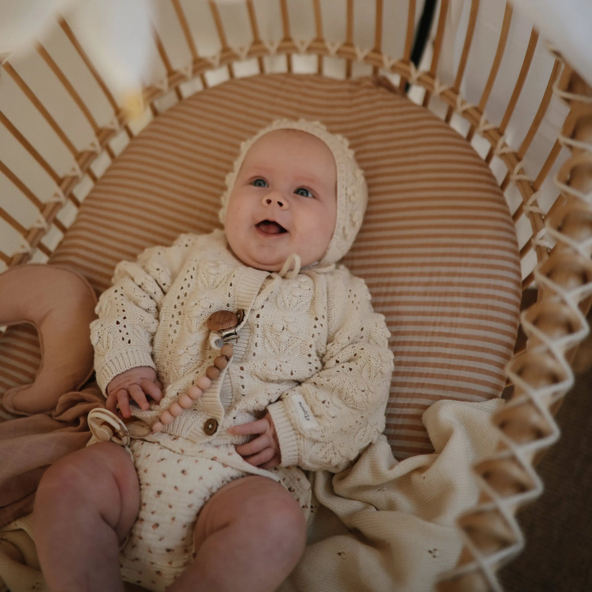 Moon Lovey Blanket Made from 100 Percent Organic Cotton for Babies and Toddlers Mushie