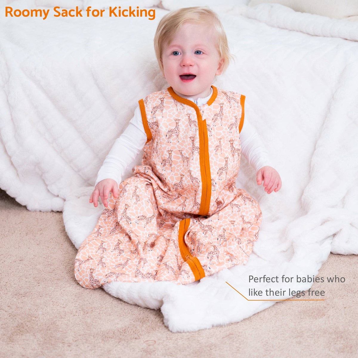 LollyBanks LollyBanks Organic Cotton Baby Sleep Sack 0.5 Tog Gentle GiantEveretts Place