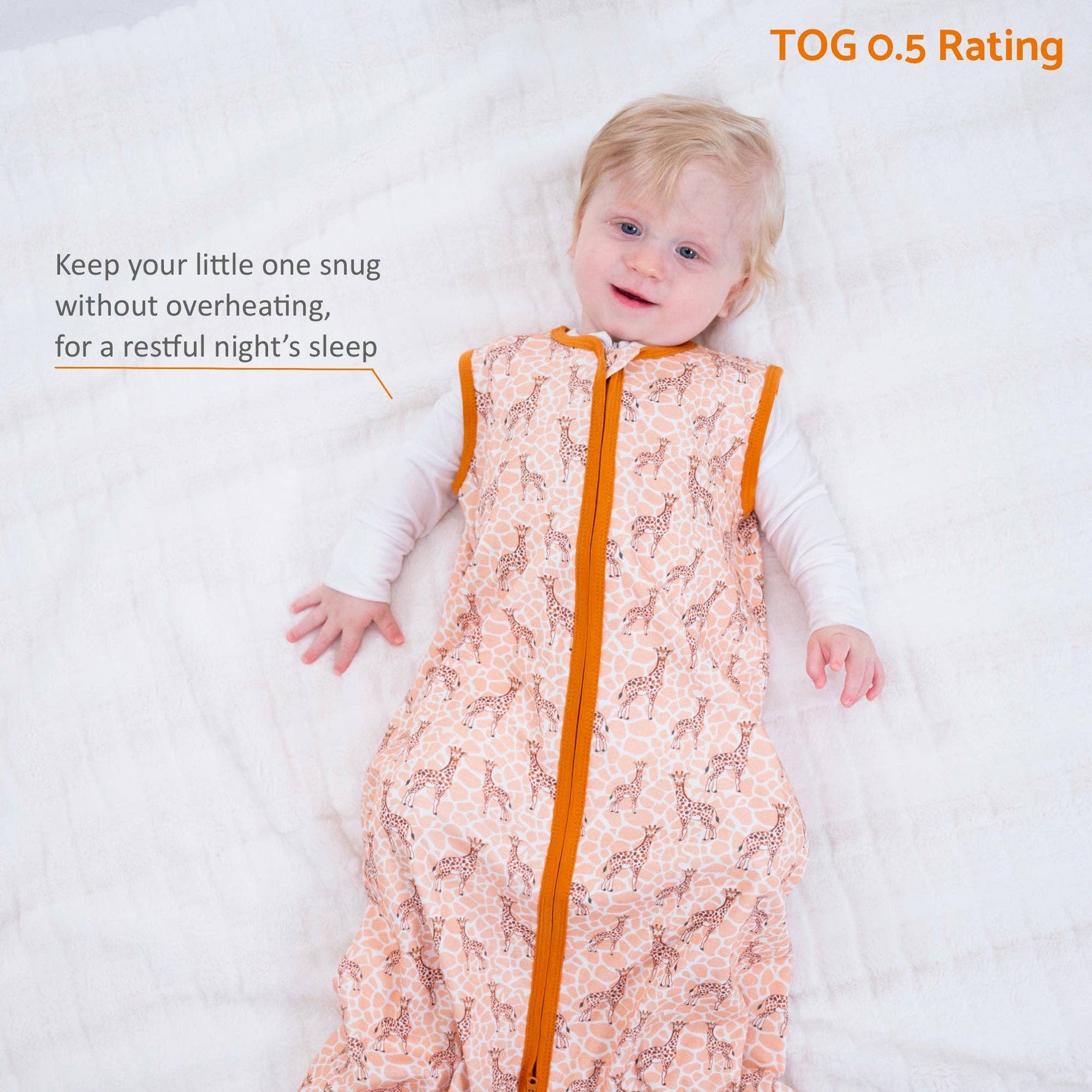 LollyBanks LollyBanks Organic Cotton Baby Sleep Sack 0.5 Tog Gentle GiantEveretts Place