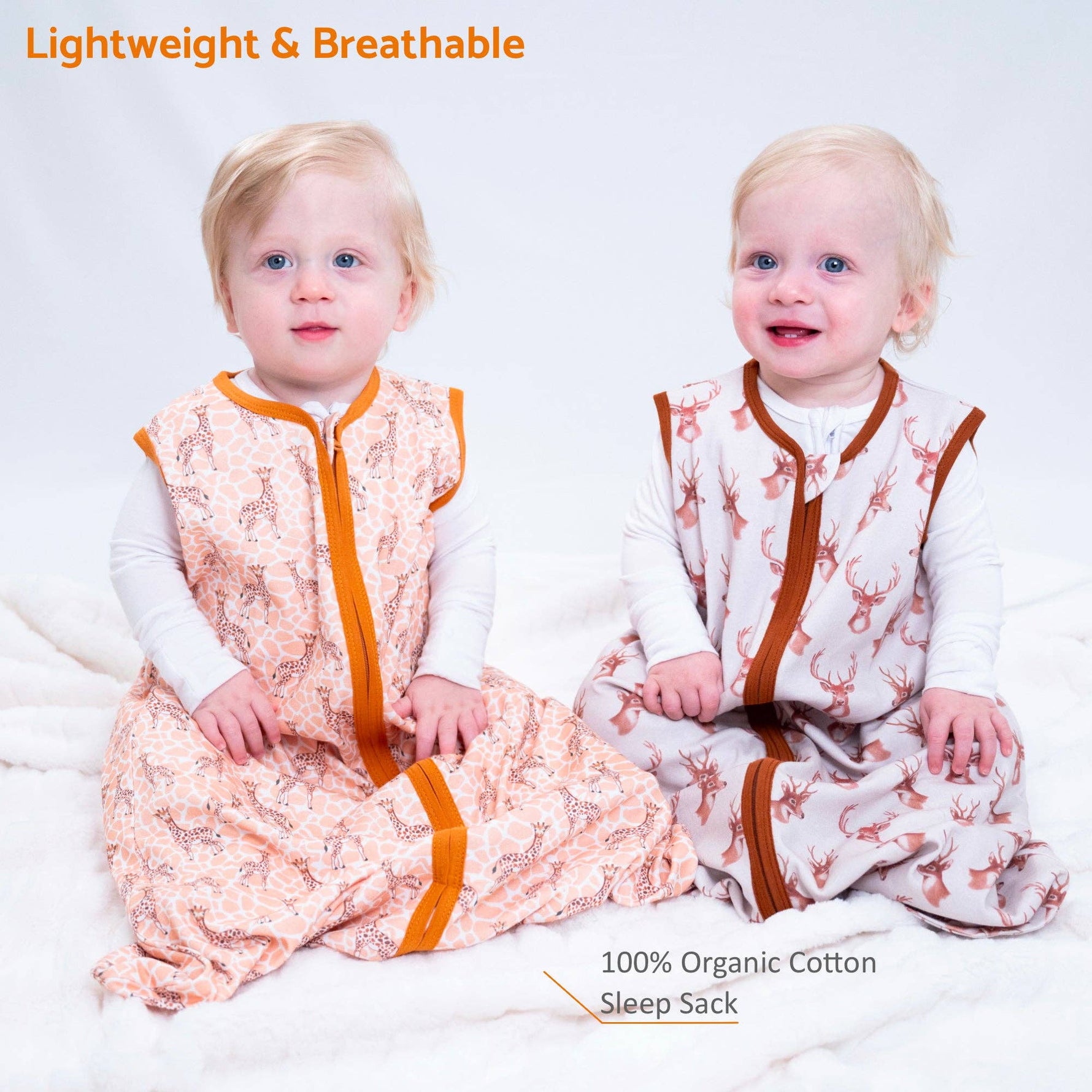 LollyBanks LollyBanks Organic Cotton Baby Sleep Sack 0.5 Tog Gentle GiantEveretts Place