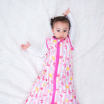 LollyBanks LollyBanks Organic Cotton Baby Sleep Sack 0.5 Tog Pink Balloon AnimalEveretts Place
