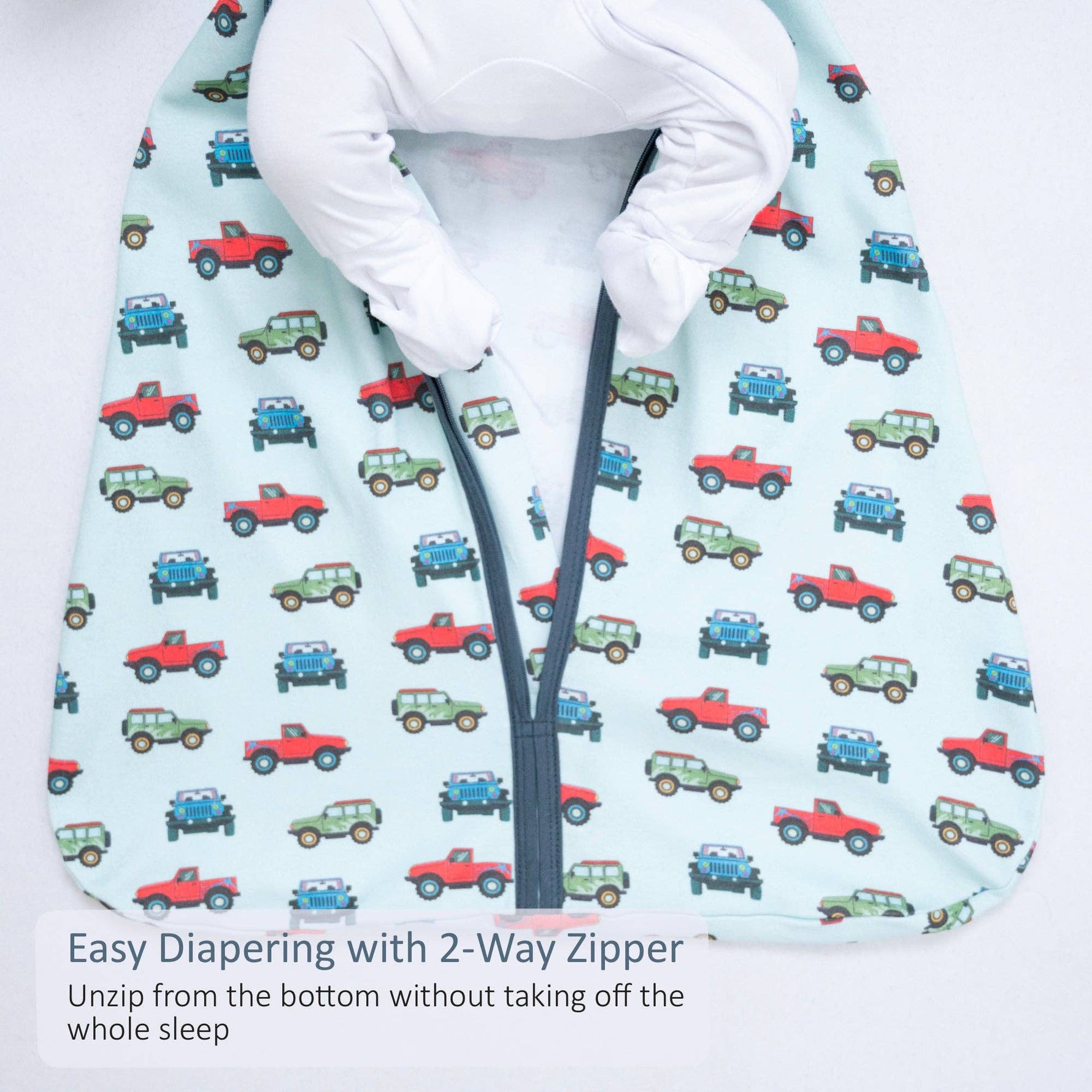 LollyBanks LollyBanks Organic Cotton Sleep Sack 0.5 TOG Adventure Is Calling Two Way ZipperEveretts Place