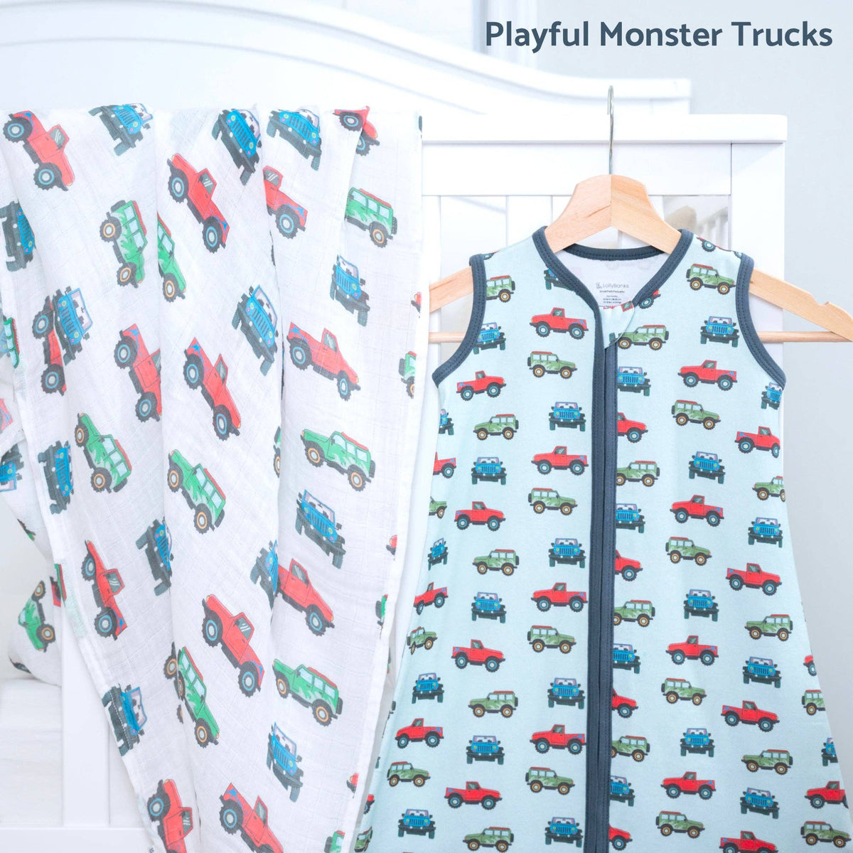 LollyBanks LollyBanks Organic Cotton Sleep Sack 0.5 TOG Adventure Is Calling Two Way ZipperEveretts Place
