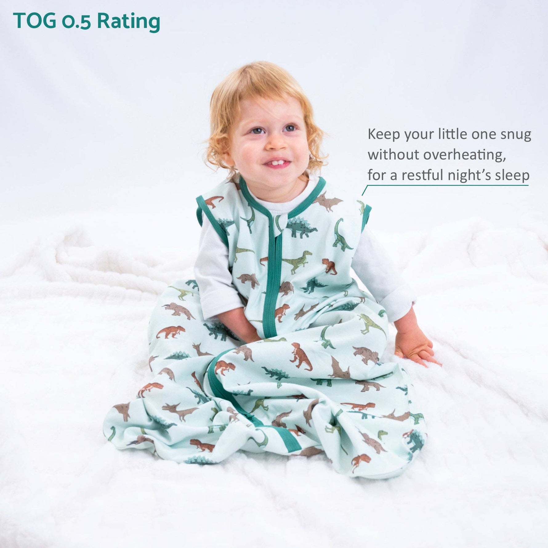 LollyBanks LollyBanks Organic Cotton Sleep Sack 0.5 TOG DinosaurEveretts Place