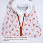 LollyBanks LollyBanks Organic Cotton Sleep Sack 0.5 Tog Oh DeerEveretts Place