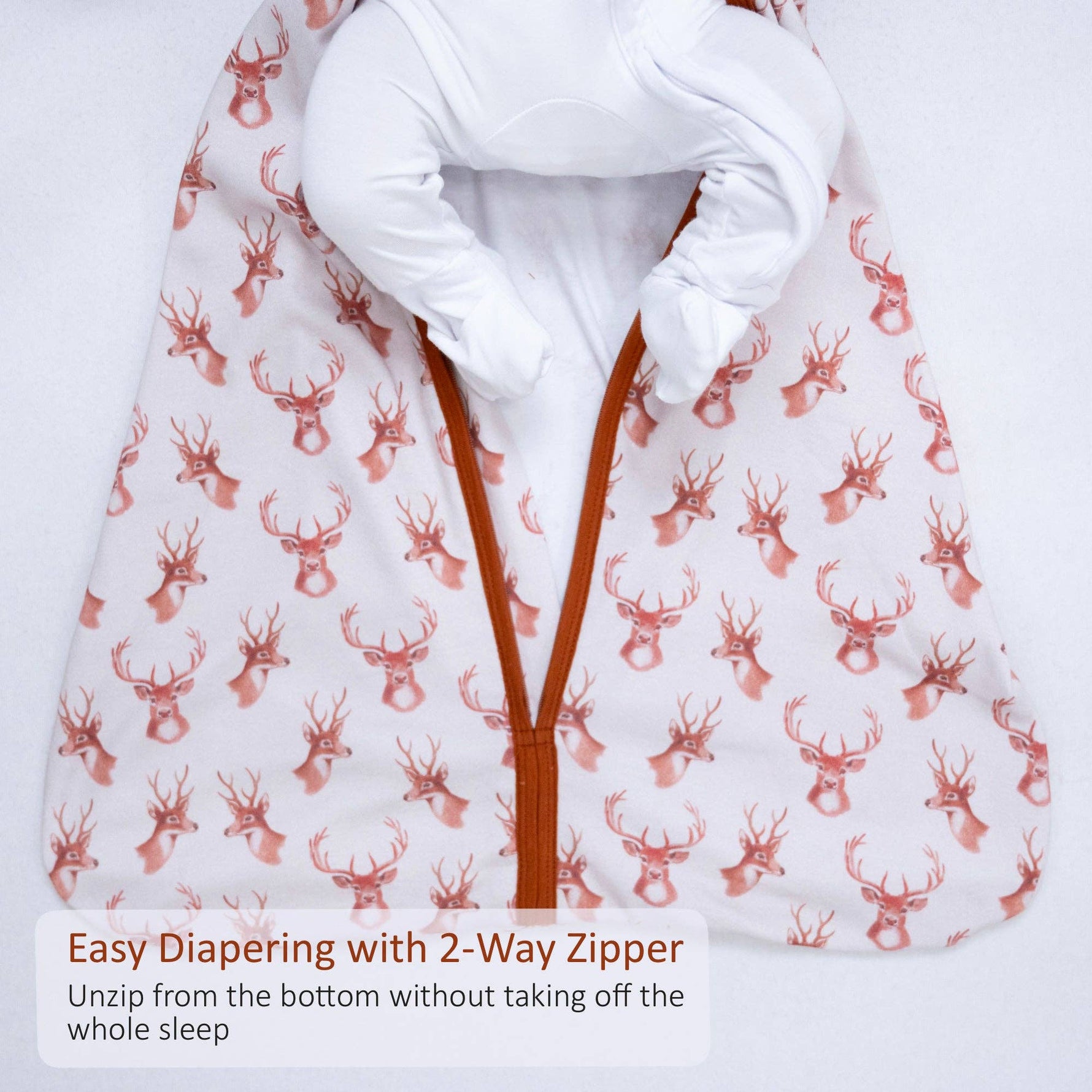 LollyBanks LollyBanks Organic Cotton Sleep Sack 0.5 Tog Oh DeerEveretts Place