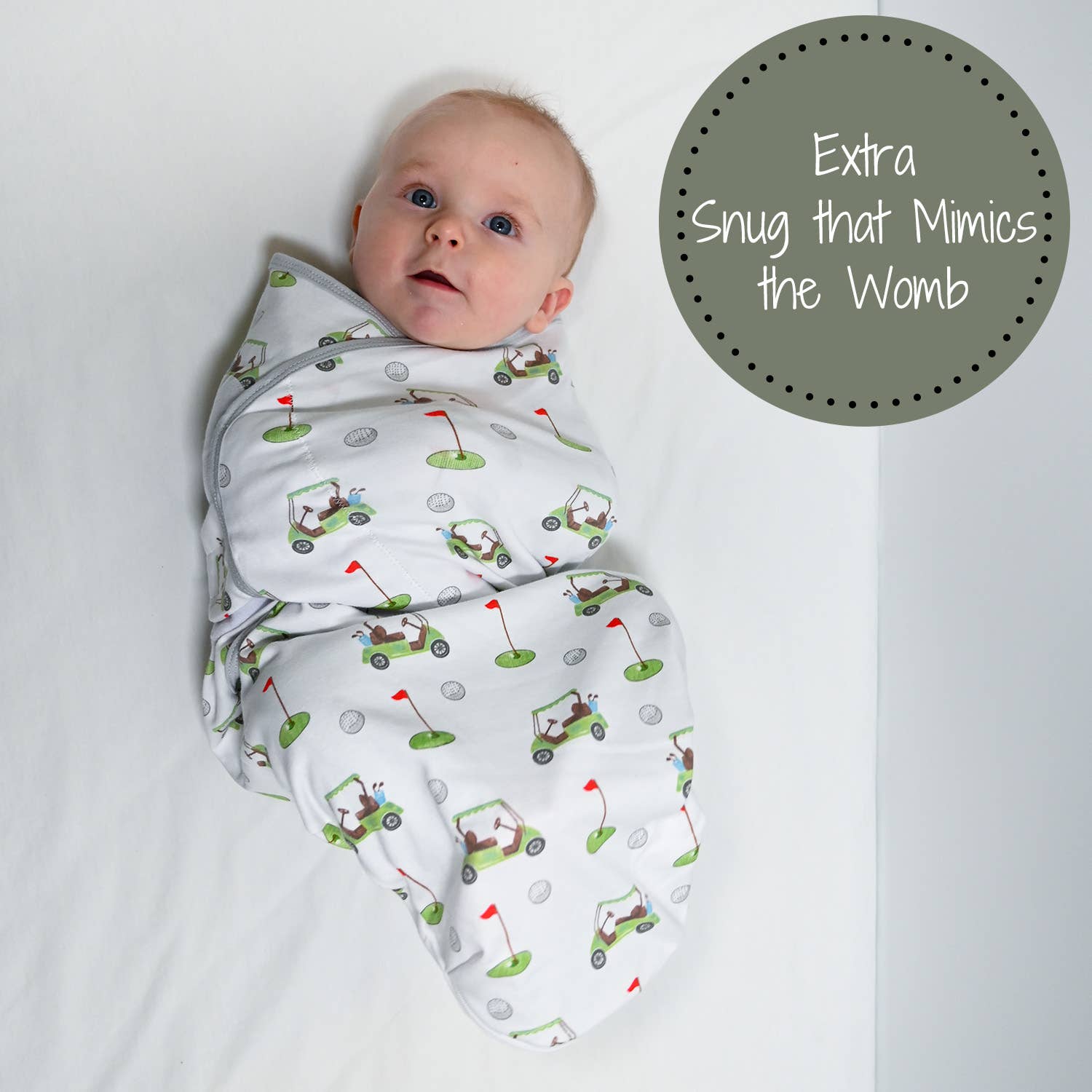 LollyBanks LollyBanks Organic Cotton Velcro Newborn Swaddle Sack For Easy Diaper ChangesEveretts Place