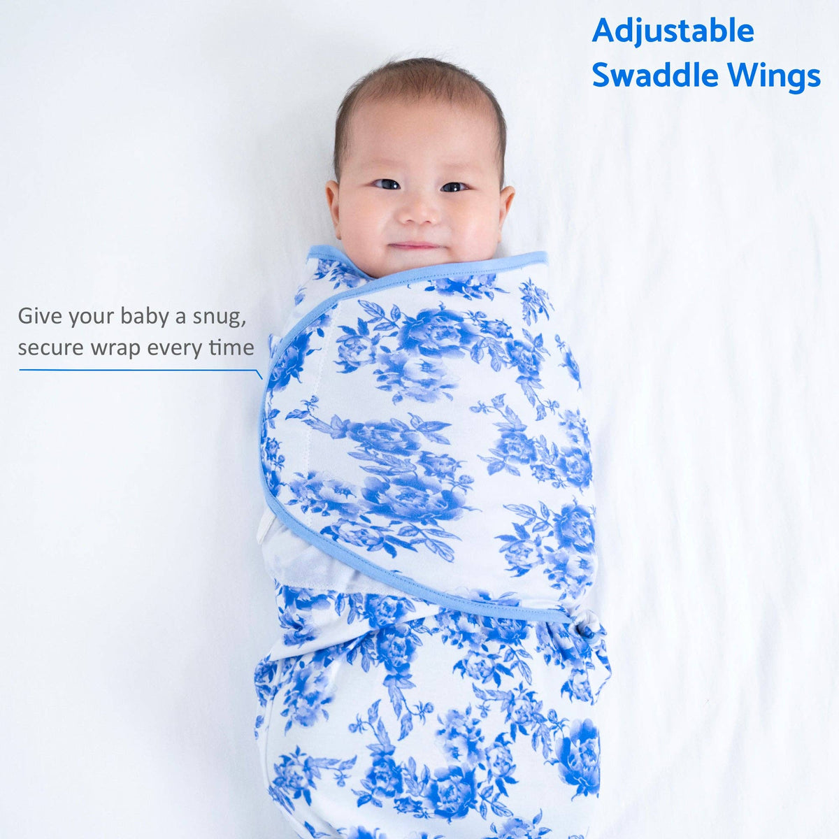 LollyBanks LollyBanks Organic Cotton Velcro Newborn Swaddle Sack PeonyEveretts Place