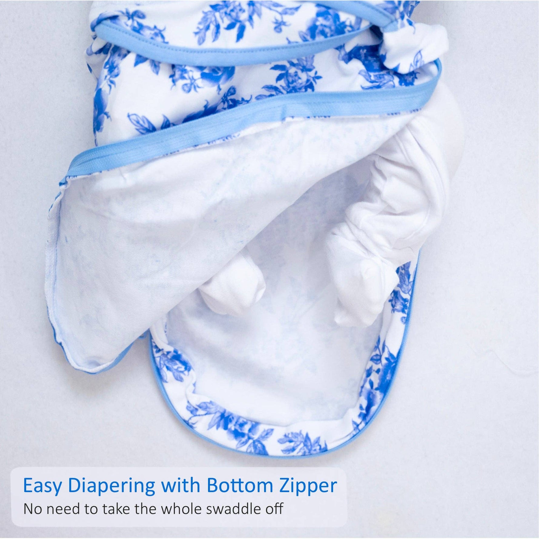 LollyBanks LollyBanks Organic Cotton Velcro Newborn Swaddle Sack PeonyEveretts Place
