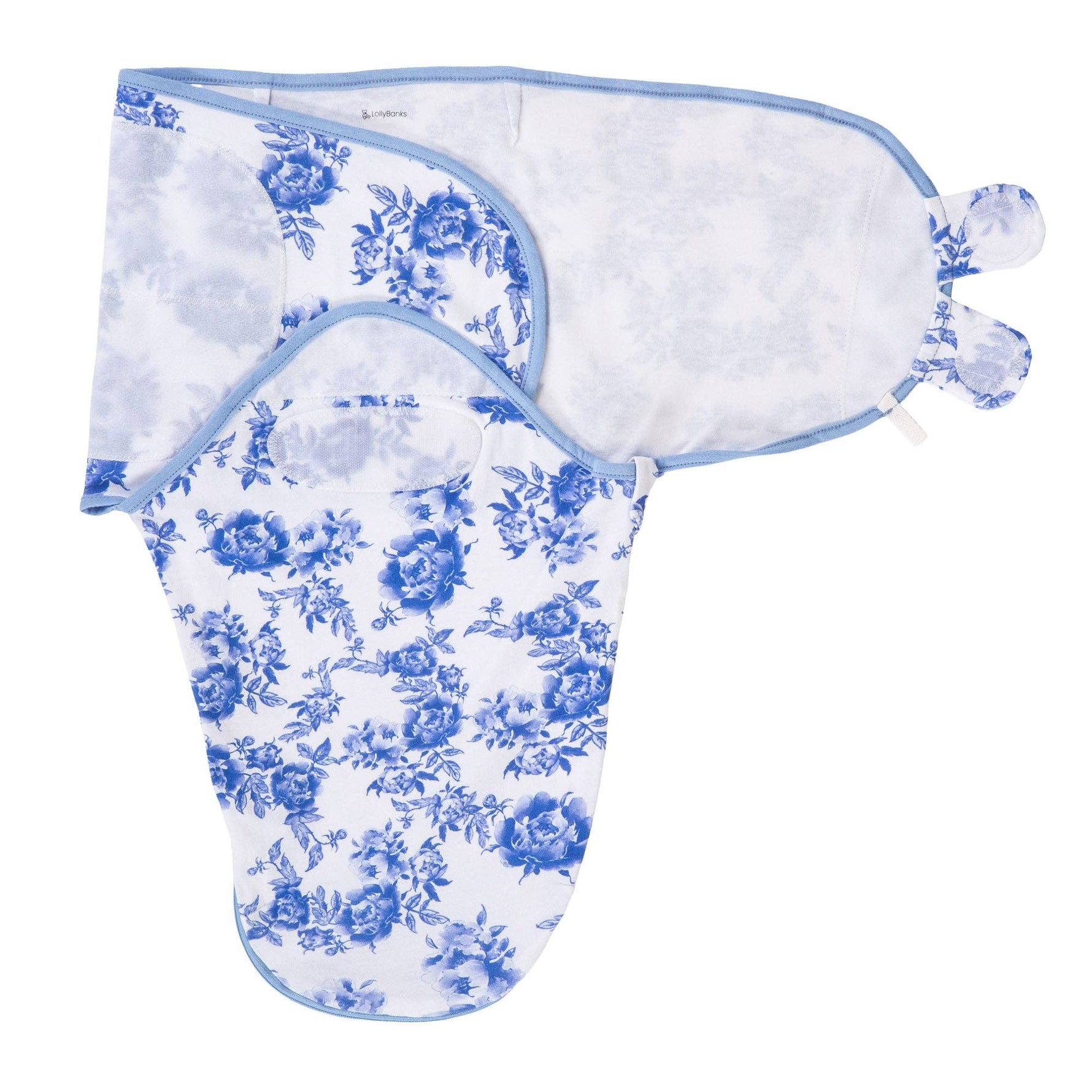 LollyBanks LollyBanks Organic Cotton Velcro Newborn Swaddle Sack PeonyEveretts Place