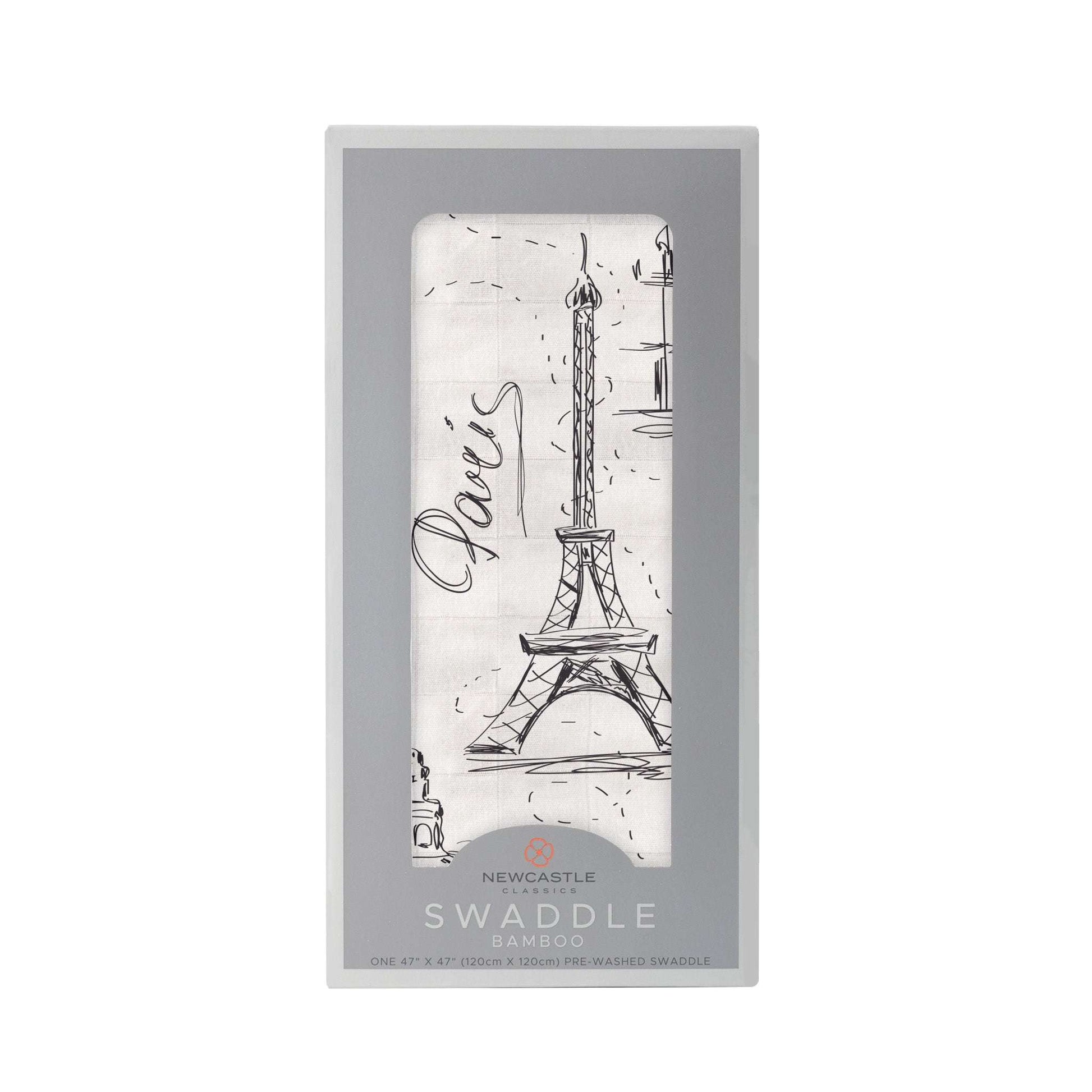 London Paris New York Bamboo Swaddle Soft Muslin Blanket Breathable Baby Blanket Newcastle Classics