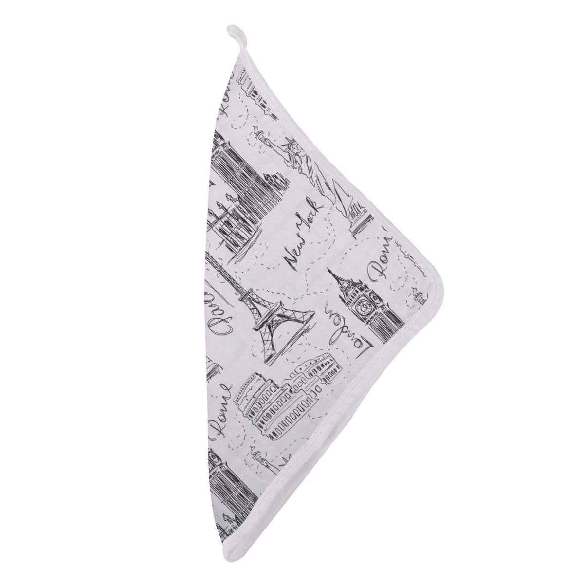 London Paris New York Bamboo Washcloth Set for Eco-Friendly Bath Time
