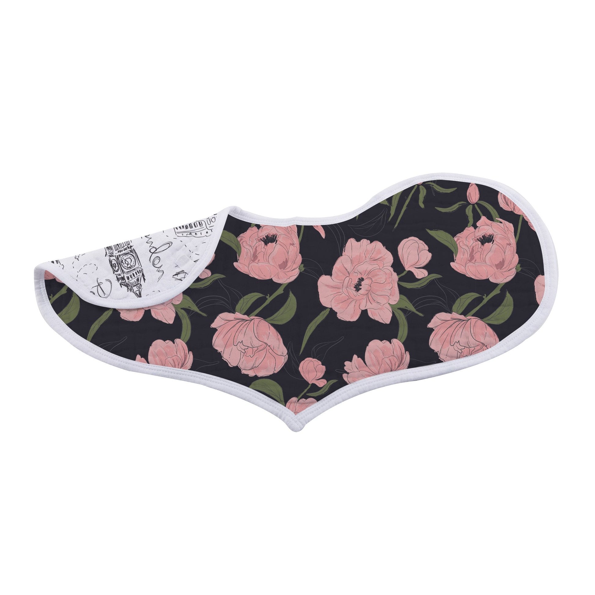 London Paris New York Heart Bibs Set of 2 Soft Bamboo Muslin Teething Feeding Bibs Newcastle Classics