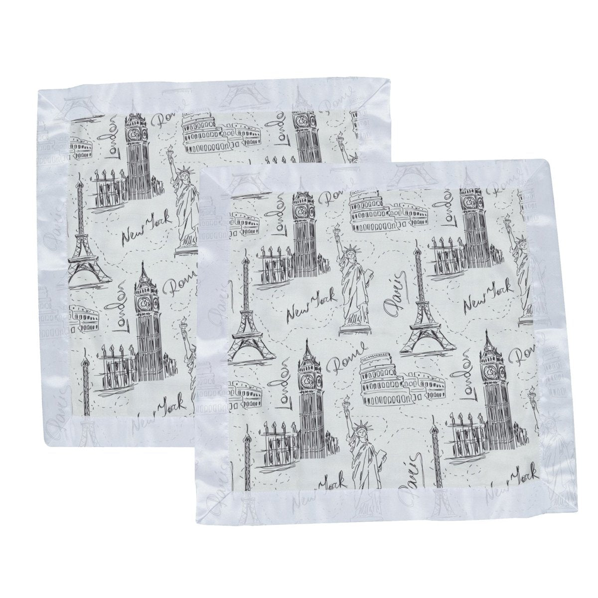 Newcastle Classics London Paris New York Newcastle Bamboo Muslin Security Blanket for Kids - 