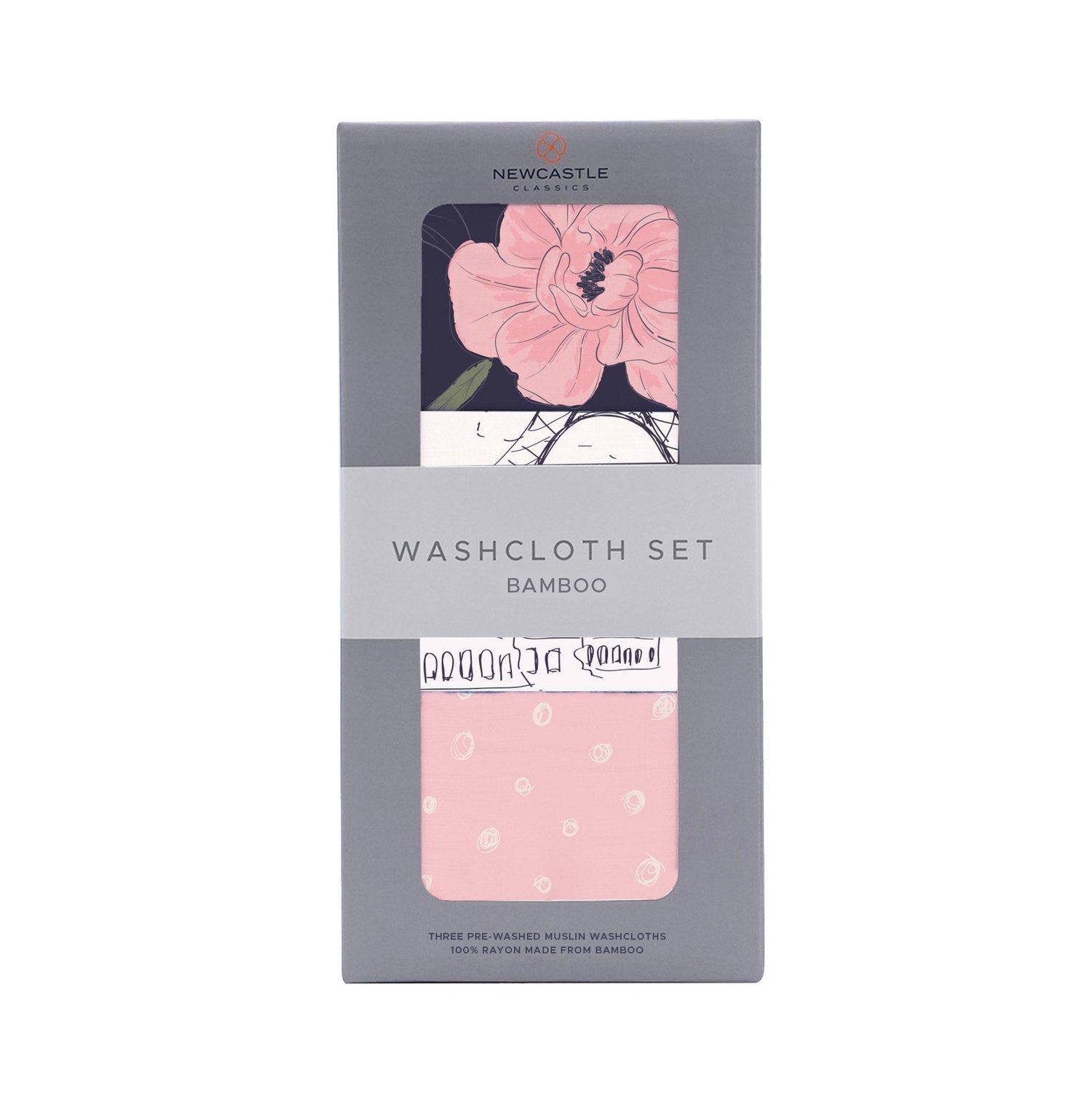 Newcastle Classics London Paris New York Bamboo Washcloth Set for Eco-Friendly Bath Time - Home & Garden > Linens & Bedding > Towels > Bath Towels & Washcloths > Washcloths Bamboo Washcloth Set