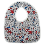 Texas Tushies Lone Star Machine Washable Water Resistant Baby Bib with Pocket for Easy Cleanup - 