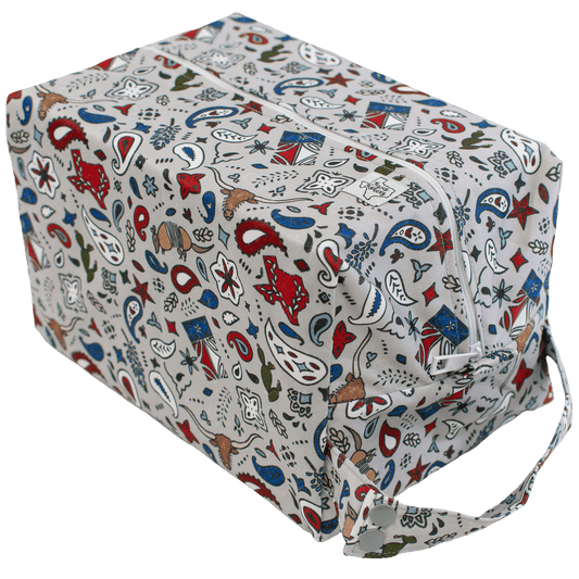 Lone Star Diaper Pod with Two Layers of PUL and Zipper Closure for Up to 12 Diapers Texas Tushies