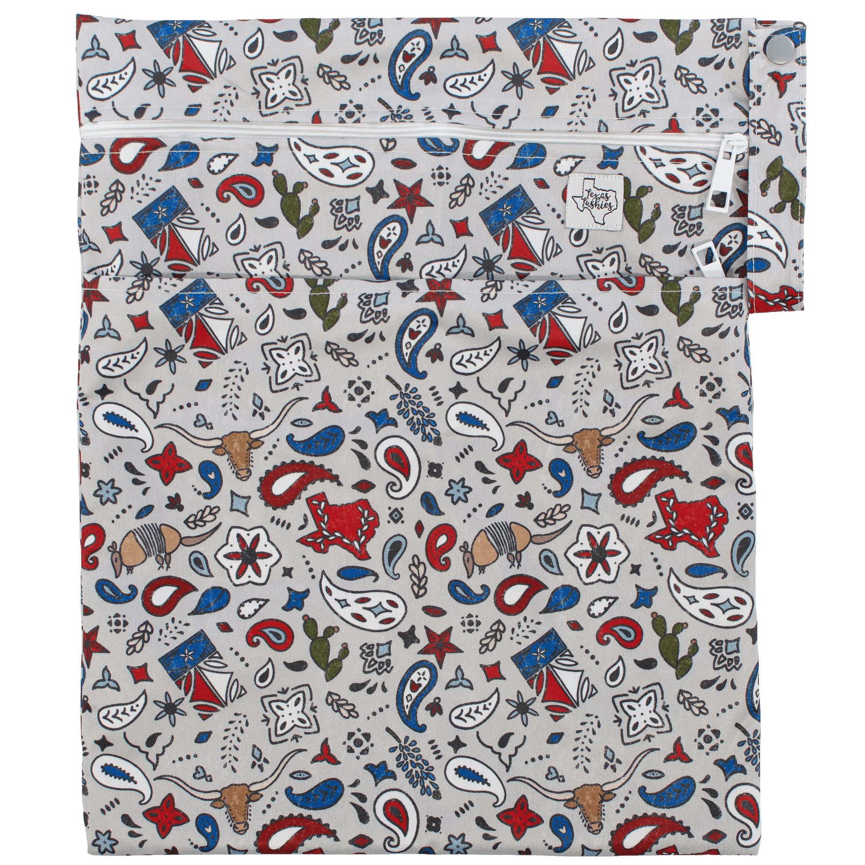 Texas Tushies Lone Star Wet Bag Double Zipper Water Resistant for Busy Parents - Baby & Toddler > Diapering > Diaper Wet Bags Diapers