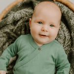 Finn + Emma long bodysuit | Basil Green - 