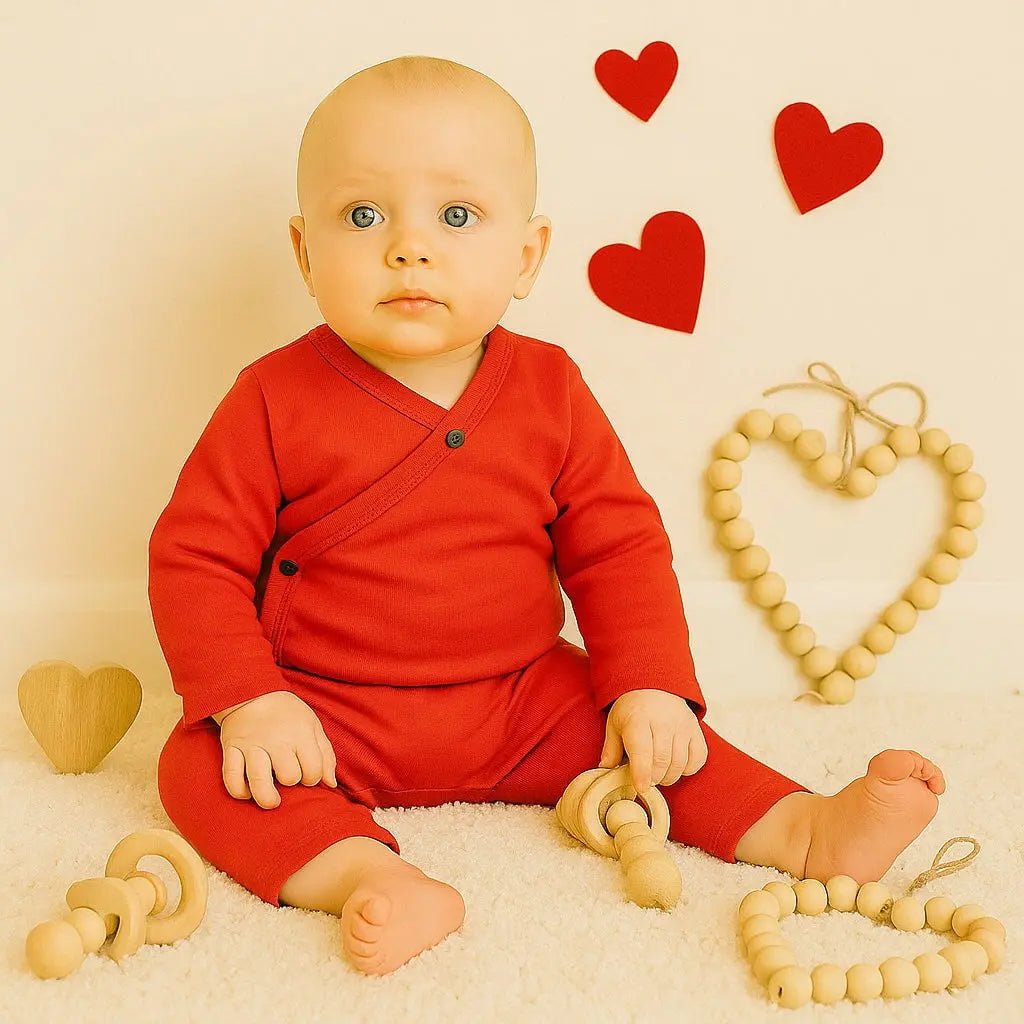 Finn + Emma long bodysuit | scarlet red - 