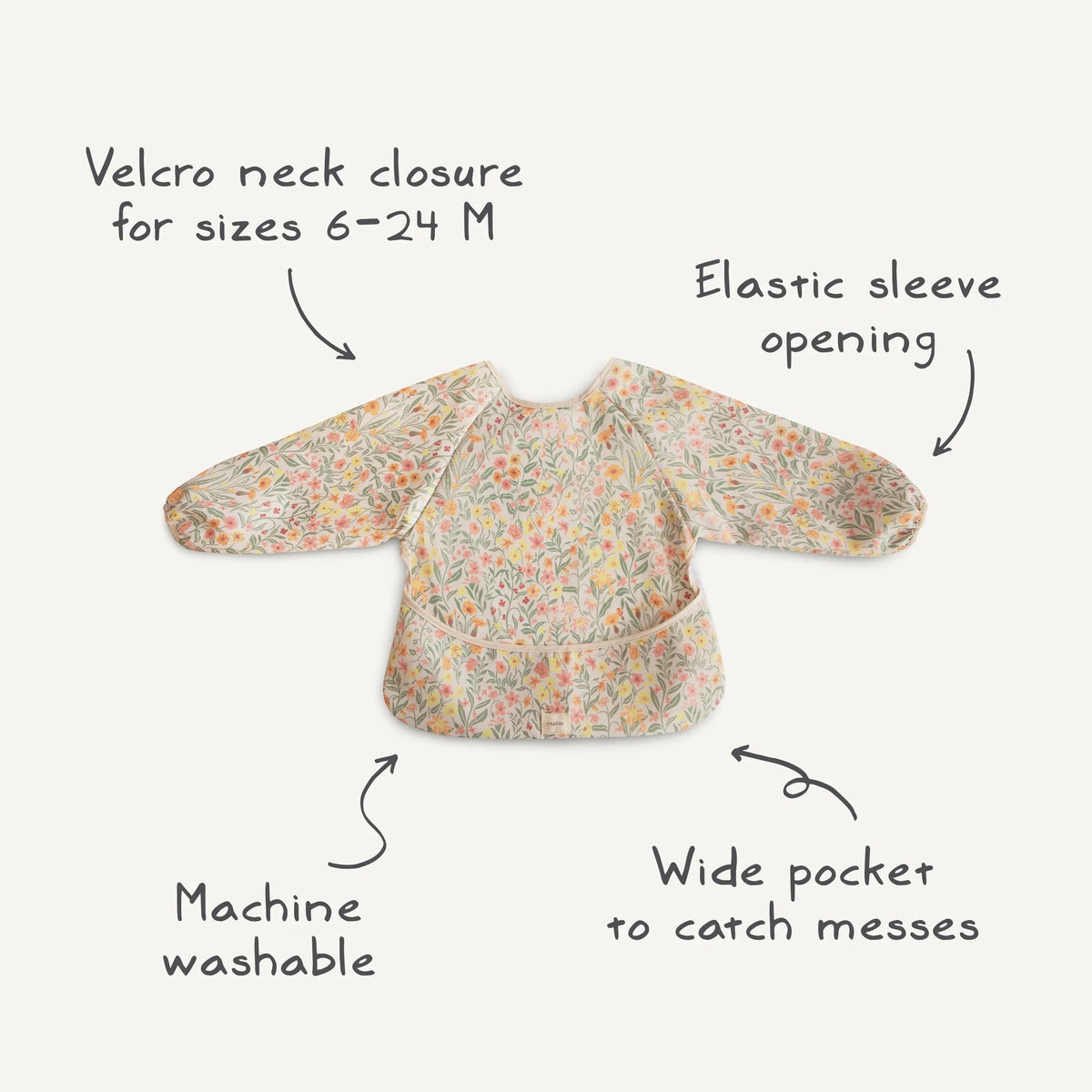 Mushie Long Sleeve Bib - 