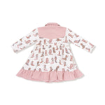 Angel Dear Long Sleeve Cowgirl Bodysuit Dress for Baby Girls Angel Dear - Everetts Place Boutique - 