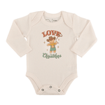 Finn + Emma long sleeve graphic bodysuit | christmas lasso - 