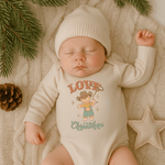 Finn + Emma long sleeve graphic bodysuit | christmas lasso - 