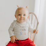 Finn + Emma long sleeve graphic bodysuit | crawl walk ski - 