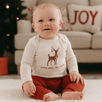 Finn + Emma long sleeve graphic bodysuit | little deer big cheer - 