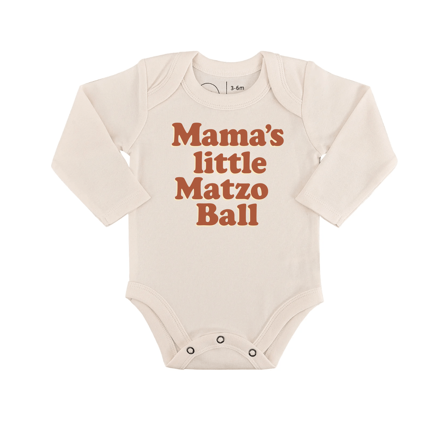 Finn + Emma long sleeve graphic bodysuit | matzo ball - 