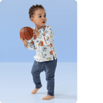 Angel Dear Long Sleeve Henley for Kids Cozy and Comfy Layering Top - Everetts Place Boutique - 