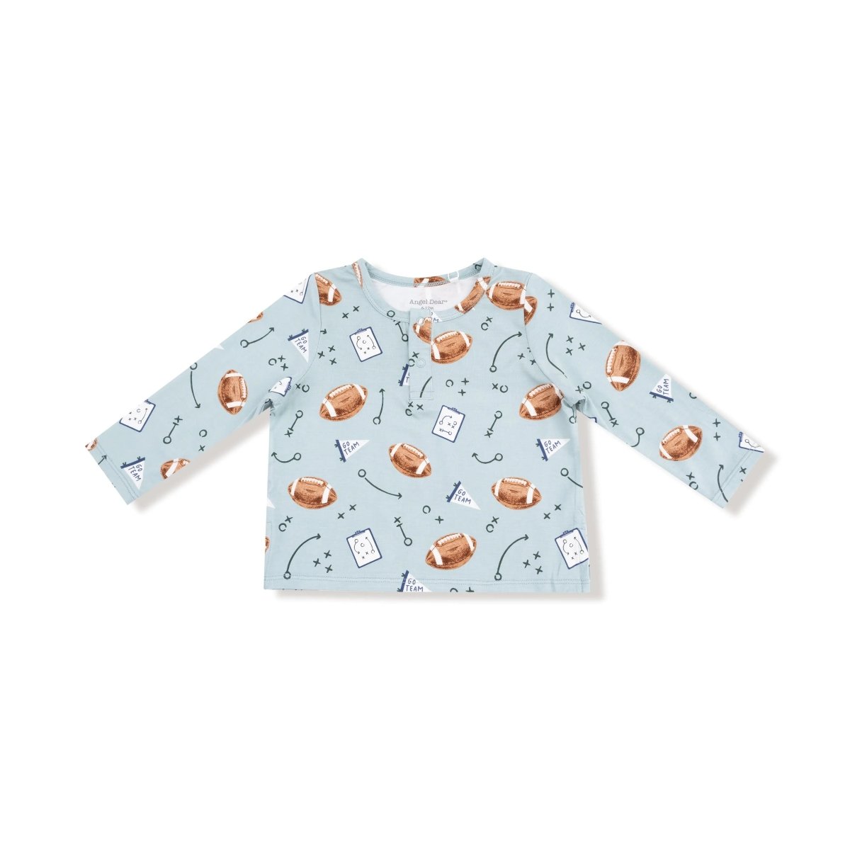 Angel Dear Long Sleeve Henley for Kids Cozy Essential for Fall and Winter - Everetts Place Boutique - 