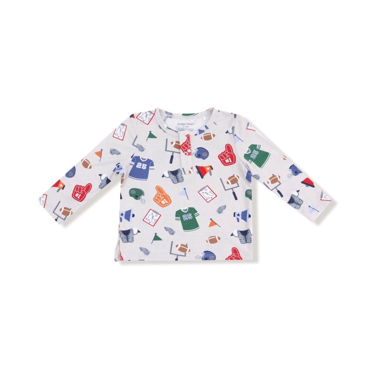 Angel Dear Long Sleeve Henley for Kids Cozy Essential for Fall and Winter Layering - Everetts Place Boutique - 