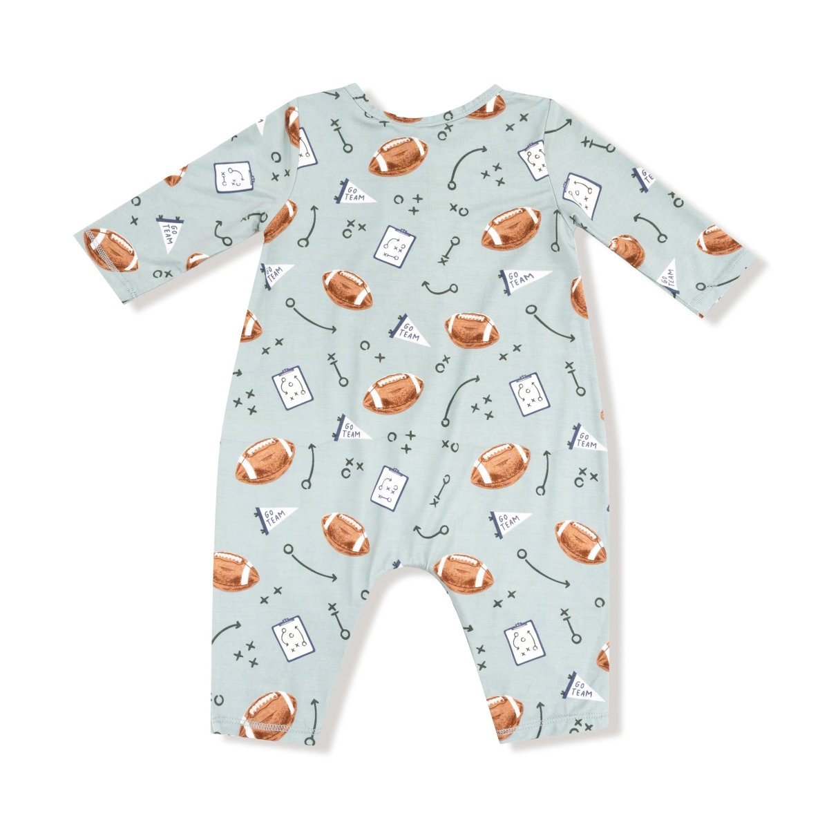 Angel Dear Long Sleeve Henley Romper for Baby in Soft Viscose from Bamboo - Everetts Place Boutique - 