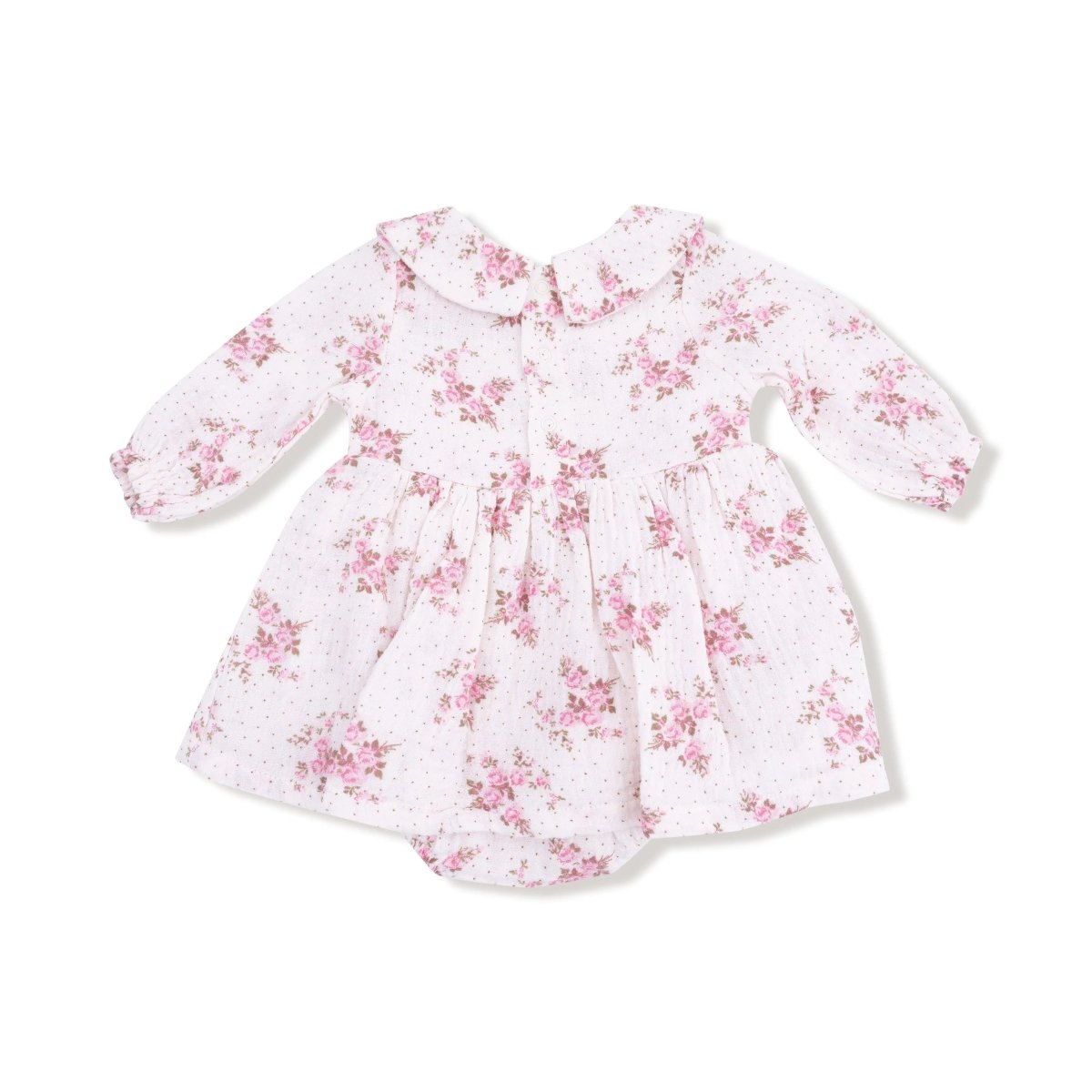 Angel Dear Long Sleeve Organic Peter Pan Collar Bubble With Skirt - Everetts Place Boutique - 