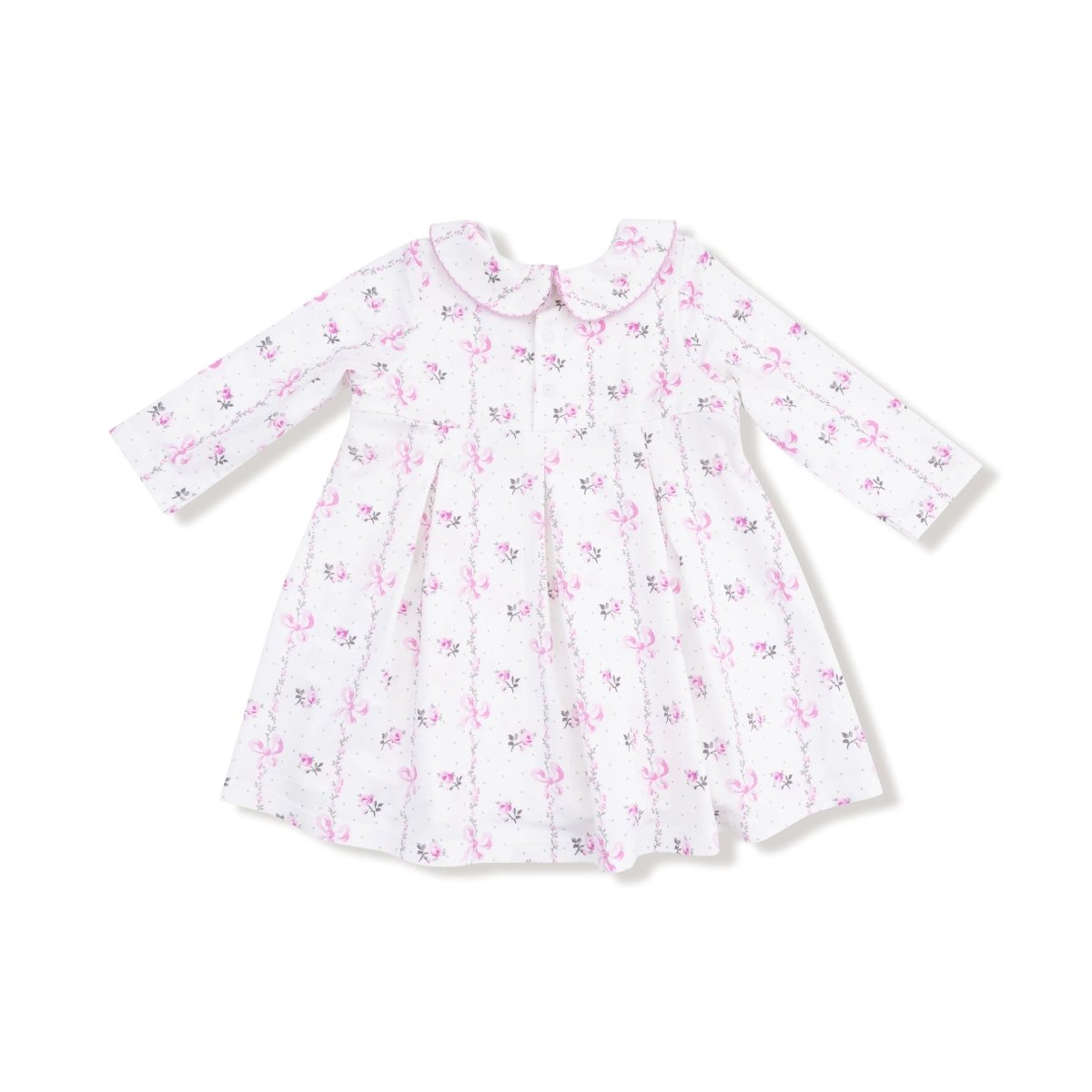 Angel Dear Long Sleeve Peter Pan Collar Dress Smocked Bloomer - Everetts Place Boutique - 