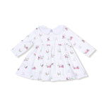 Angel Dear Long Sleeve Peter Pan Collar Dress With Bloomer For Baby - Everetts Place Boutique - 