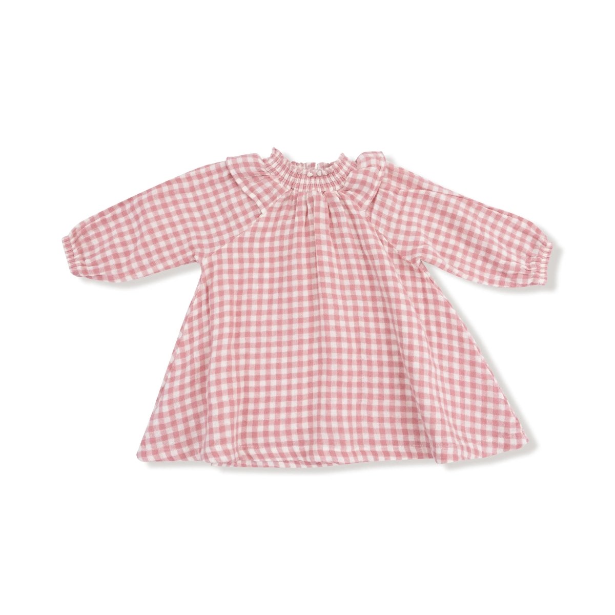 Angel Dear Long Sleeve Ruffle Smocked Neck Dress and Diaper Cover - Everetts Place Boutique - 