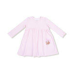 Angel Dear Long Sleeve Striped Play Dress With Football Bow Applique - Everetts Place Boutique - 