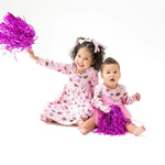 Angel Dear Long Sleeve Tutu Bodysuit Dress for Girls Cozy and Glamorous Holiday Outfit - Everetts Place Boutique - 