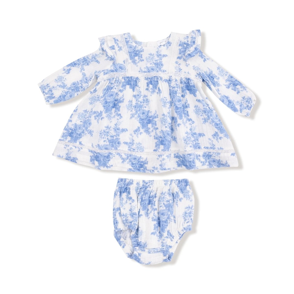 Angel Dear Long Sleeve Vintage Lace Dress With Bloomer Set 2T 4T - Everetts Place Boutique - 