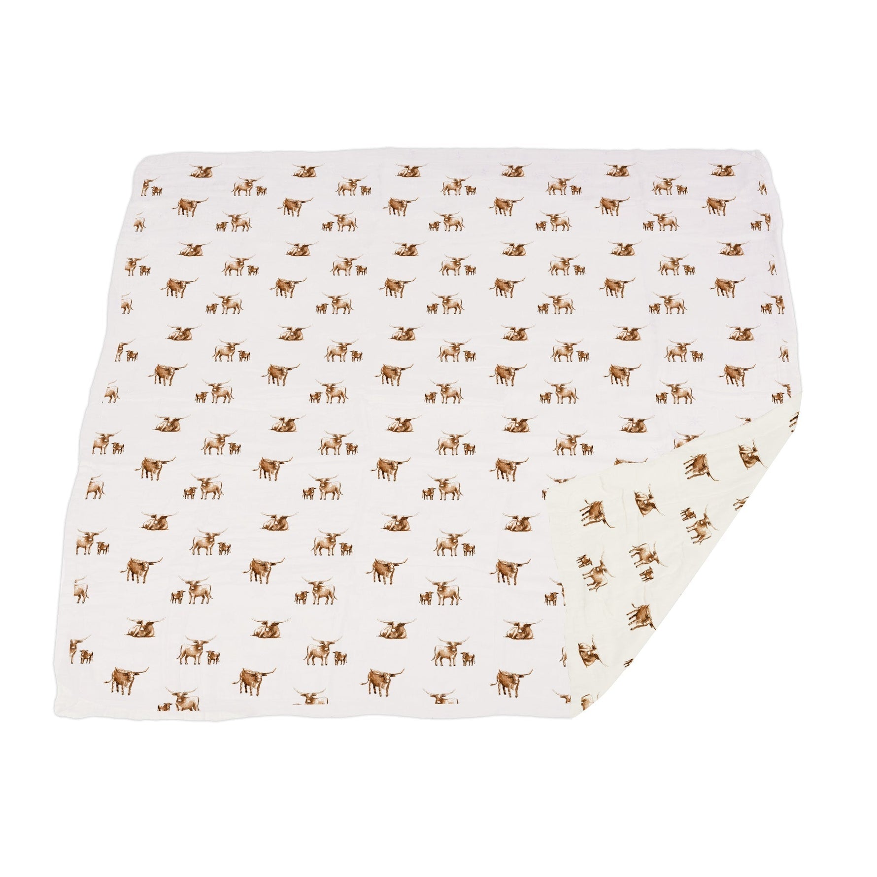 Newcastle Classics Longhorn Bamboo Newcastle Blanket with Natural Muslin for Cozy Kids - Home & Garden > Linens & Bedding > Bedding > Blankets baby blanket